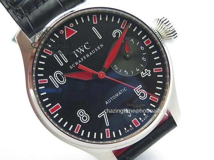 MIROTIME 0428 RelaxedFit Big Pilot Real PR IW500435 “Muhammad Ali” ZF Best Edition On Black Leather Strap A 7295